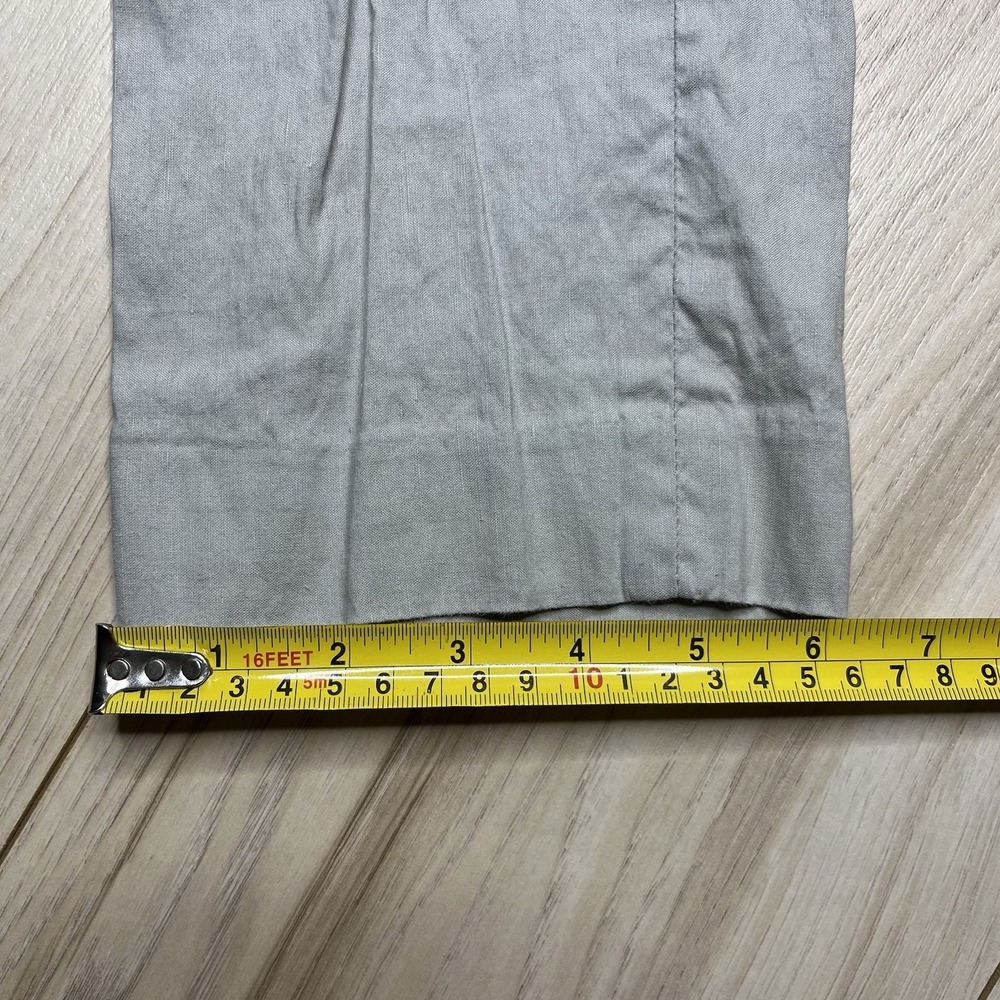 Theory Linen Cotton Blend Chino Pants Slim Fit Mens Size 30x32 Gray - Picture 7 of 12